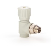 Вентиль PPR радиаторный угловой (в сером цвете)