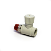 Вентиль PPR радиаторный прямой (в сером цвете)