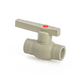 Кран шаровый PPR стандартнопроходной (в сером цвете)