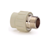 Муфта PPR комбинированная НР под ключ (в сером цвете)